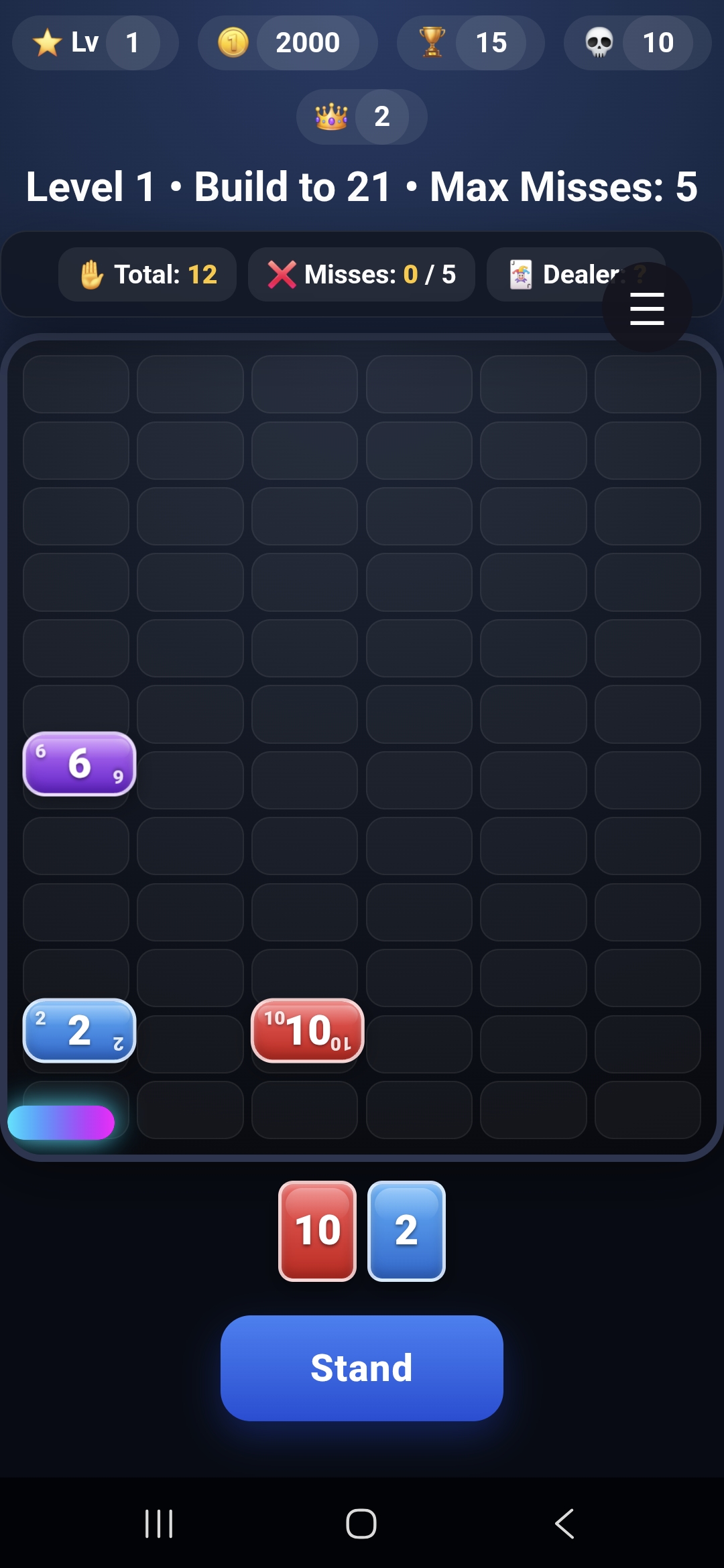 BlockJack mobile app preview