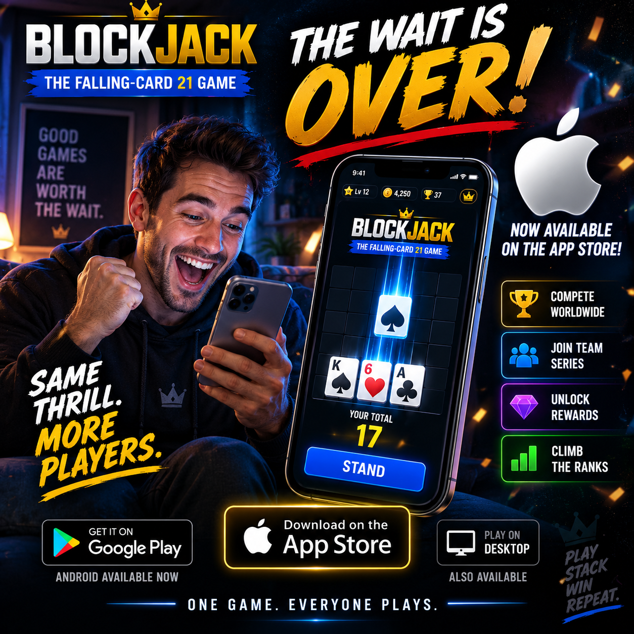 BlockJack now available on Apple